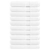 vidaXL Toalhas de sauna premium SOLUND 10pcs 80x200 cm 600 gsm branco