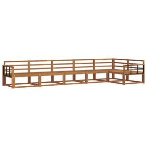 vidaXL Conjunto de Sof&aacute;s para Exterior 6 pcs Natural