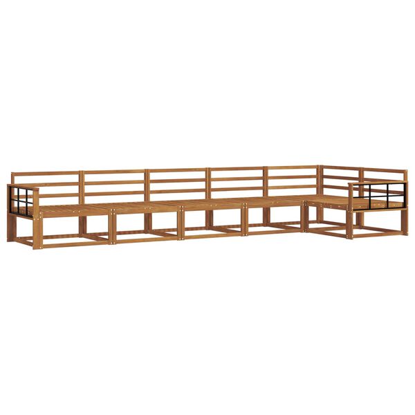 vidaXL Conjunto de Sof&aacute;s para Exterior 6 pcs Natural