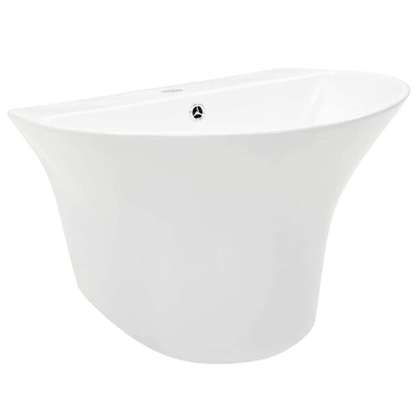vidaXL Lavabo Branco 56 x 48 x 42 cm Cer&acirc;mica Vidrada