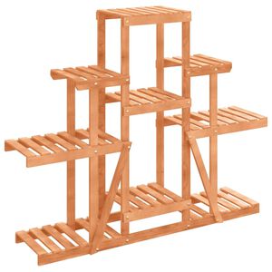 vidaXL Suporte de plantas 110x25x96 cm madeira de abeto maci&ccedil;a