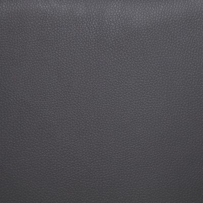 vidaXL Banco 139,5 cm couro artificial cinzento