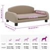 vidaXL Cama para c&atilde;es 70x45x30 cm couro artificial cappuccino