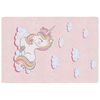 vidaXL Tapete lav&aacute;vel infantil 160x230cm unic&oacute;rnio rosa