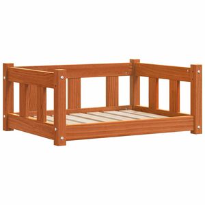 vidaXL Cama para Cachorro Marrom Cera 65,5 x 50 x 28 cm