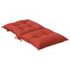 vidaXL Almofad&otilde;es lombares p/ cadeiras 4pcs mesclado tecido vermelho