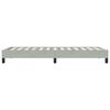 vidaXL Estrutura de cama sem colch&atilde;o 100x220 cm veludo cinzento-claro