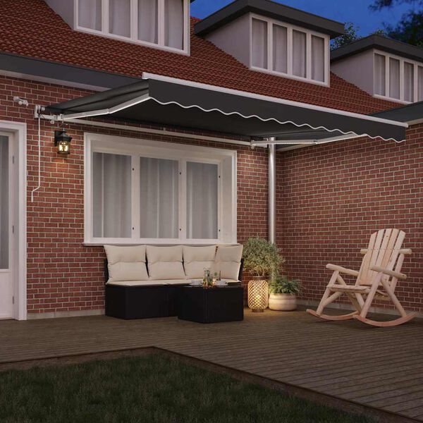 vidaXL Estrutura de Toldo Branco 350 x 250 cm Alum&iacute;nio