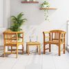 vidaXL Conjunto de m&oacute;veis 3 pcs Natural Madeira S&oacute;lida de Ac&aacute;cia