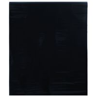 vidaXL Película para janela estática 45x1000 cm PVC preto fosco