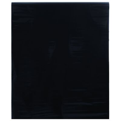 vidaXL Película para janela estática 45x1000 cm PVC preto fosco