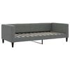 vidaXL Sof&aacute;-cama 90x200 cm tecido cinzento-escuro