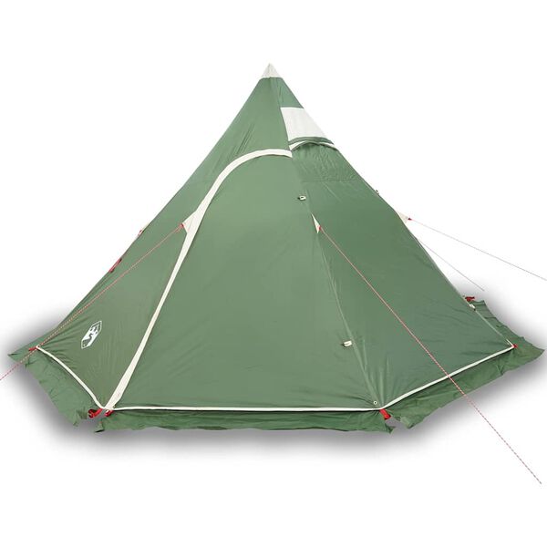 vidaXL Tenda de campismo tipi para 5 pessoas impermeável verde