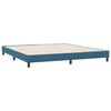 vidaXL Estrutura de cama sem colchão 180x210 cm veludo azul-escuro