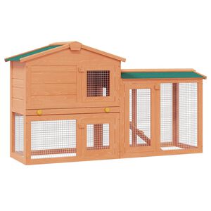 vidaXL Coelheira grande para animais pequenos madeira