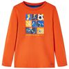 T-shirt de manga comprida para crian&ccedil;a laranja 92