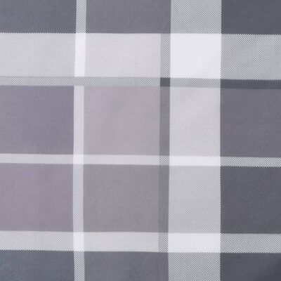 vidaXL Almofadão p/ sofá de paletes 60x40x12 cm tecido xadrez cinzento