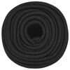 vidaXL Corda de barco 12 mm 100 m polipropileno preto completo