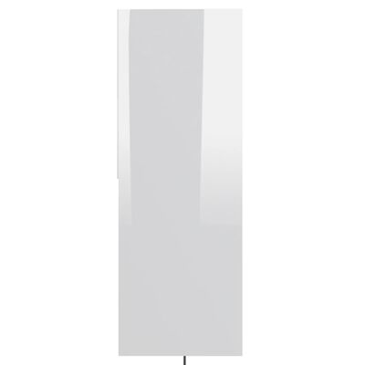 vidaXL Estante 67x24x161 cm contraplacado branco brilhante