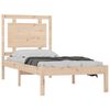 vidaXL Estrutura cama pequena solteiro 75x190 cm madeira maciça