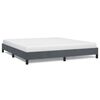 vidaXL Estrutura de cama sem colch&atilde;o, cinza escuro, 193x203 cm, tamanho King, veludo