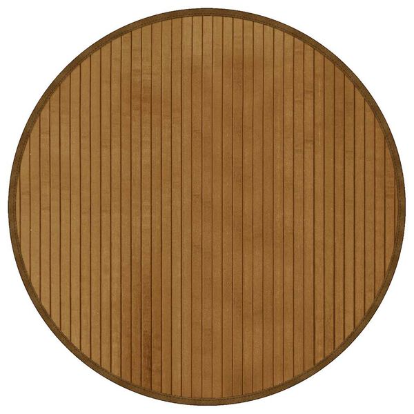 vidaXL Tapete redondo 60 cm bambu castanho