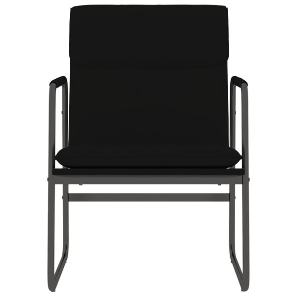 vidaXL Cadeira lounge 55x64x80 cm couro artificial preto