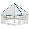 vidaXL Playpen para C&atilde;es com 6 Pain&eacute;is 177,5 x 154,5 x 112 cm Pl&aacute;stico