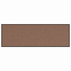 vidaXL Tapete de Entrada Castanho e Preto 60 x 180 cm 100% Poliamida