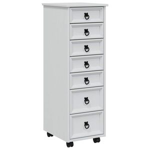 vidaXL Arm&aacute;rio M&oacute;vel com Gavetas CORONA Branco