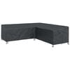 vidaXL Capa para M&oacute;veis Preto 255 x 255 x 80 cm Tecido Oxford 420D