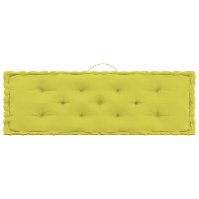 vidaXL Almofadões para sofá de paletes 6 pcs algodão verde maçã