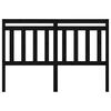 vidaXL Cabeceira de cama 126x4x100 cm pinho maci&ccedil;o preto