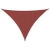 vidaXL Para-sol vela tecido oxford triangular 2,5x2,5x3,5 m terracota