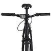 vidaXL Bicicleta de mudan&ccedil;as fixas 700c 51 cm preto e verde