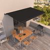 vidaXL Toldo retr&aacute;til autom&aacute;tico 500x350 cm antracite