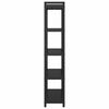 vidaXL Estante Carvalho Preto 80 x 30 x 155 cm Madeira processada