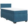 vidaXL Cama boxspring com colch&atilde;o 100x200 cm veludo azul