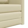 vidaXL Sof&aacute;-Cama 60cm Creme Couro Artificial