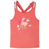 vidaXL T-shirt de al&ccedil;as para crian&ccedil;a coral 128