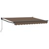vidaXL Toldo retr&aacute;til Cinzento-acastanhado 3,5 x 2 m
