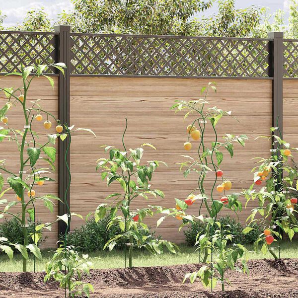 vidaXL Suporte para Plantas 20 pcs Verde 110 x 0.6 x 0.6 cm A&ccedil;o