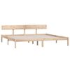 vidaXL Estrutura de cama sem colch&atilde;o 200x200 cm madeira maci&ccedil;a
