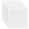 vidaXL Portas de arm&aacute;rio 4 pcs design de persiana pinho maci&ccedil;o branco