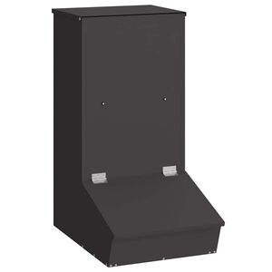vidaXL Comedouro para Porcos Preto 55 x 38 x 76 cm 20 kg