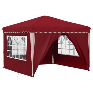 vidaXL Tenda de Festa Pop-up 288 x 288 x 245 cm Borgonha Tecido Oxford