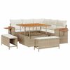 vidaXL Conjunto de Sof&aacute; de Jardim 9 unid. 8-N&uacute;mero de lugares