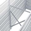 vidaXL Canteiro elevado de jardim a&ccedil;o galvanizado 160x40x77cm cinzento