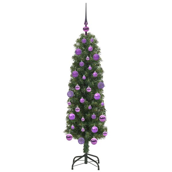 vidaXL &Aacute;rvore de Natal Artificial Verde 120 cm PVC e A&ccedil;o e Pl&aacute;stico
