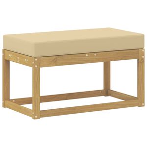 vidaXL Bancada de P&aacute;tio ao Ar Livre Branco 80 x 43 x 45 cm